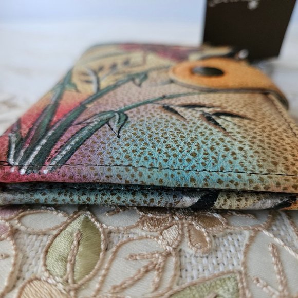 NWT Anuschka Hand Painted Women's Wallet - Picture 5 of 8